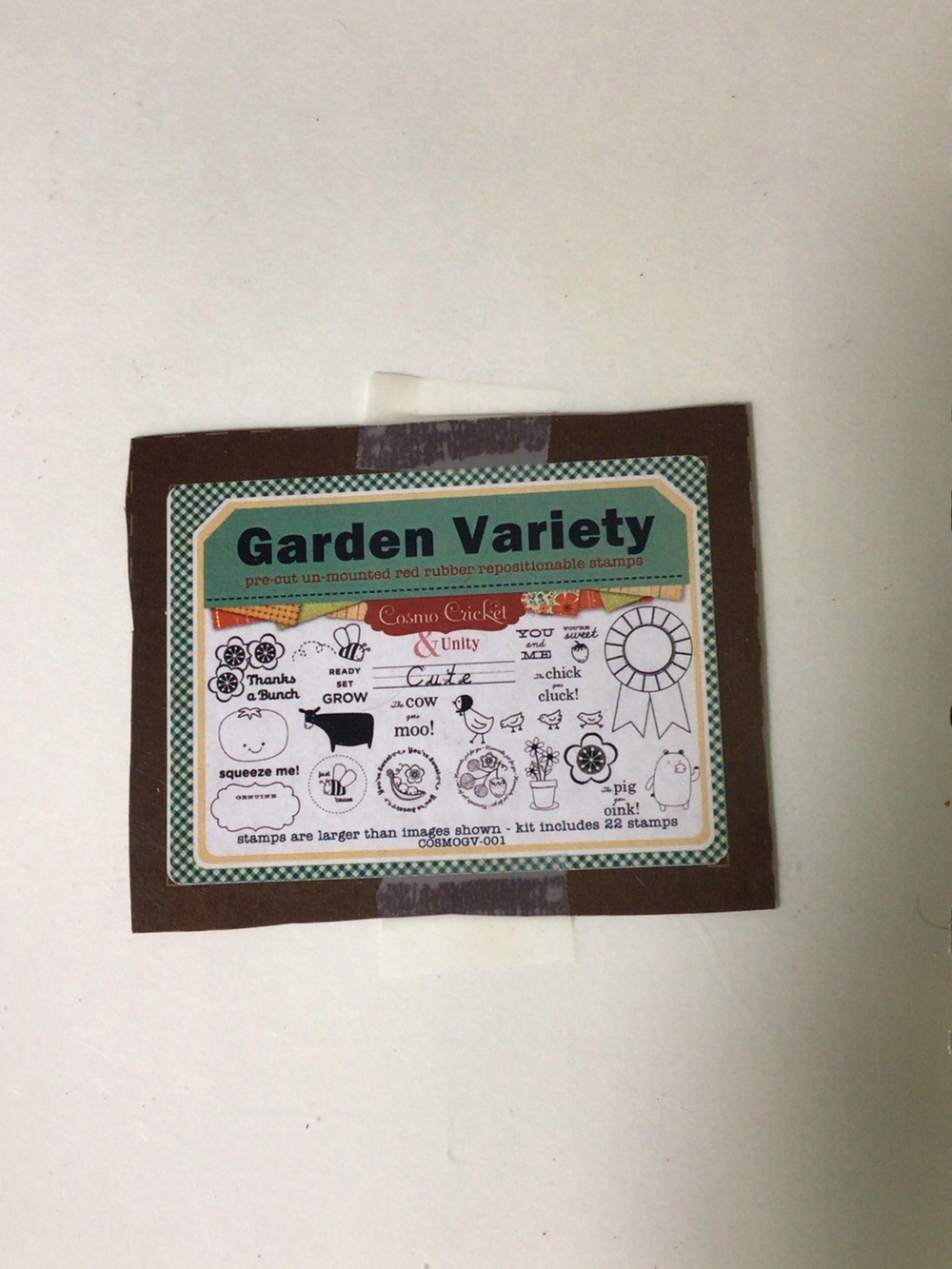Cosmo cricket precut stamps